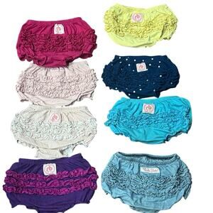 Ruffle Butts Bloomers Lot Size 2/3T Girls Boutique Ruffle Diaper Cover Set of 8